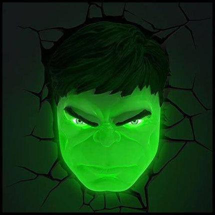 Hulk Face Marvel 3D LED Light Lamp Wall Lampada