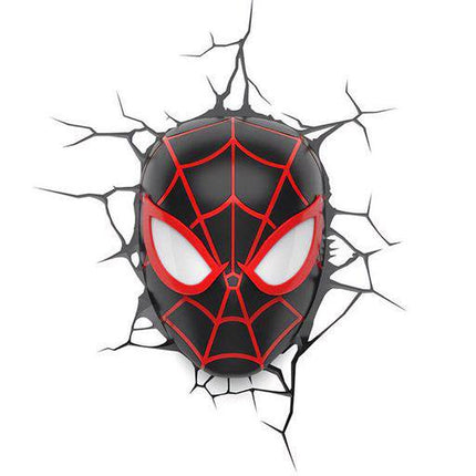 Spider-Man Miles Morales Face Marvel 3D LED Light Lampada