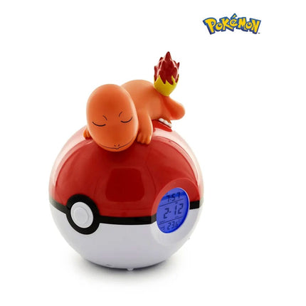 Charmander Pokémon Alarm Clock Pokeball with Light Sveglia 18 cm