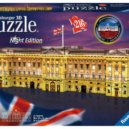 Le Palais de Buckingham Édition de la Nuit avec des Lumières Ravensburger Puzzle 3D