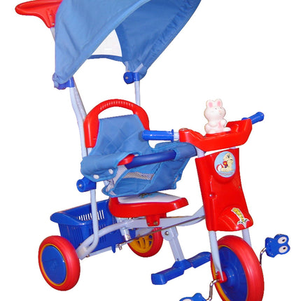 Triciclo Con Asta Maniglione Regolabile Bubu Rosso-Blu Bambini (3948396970081)