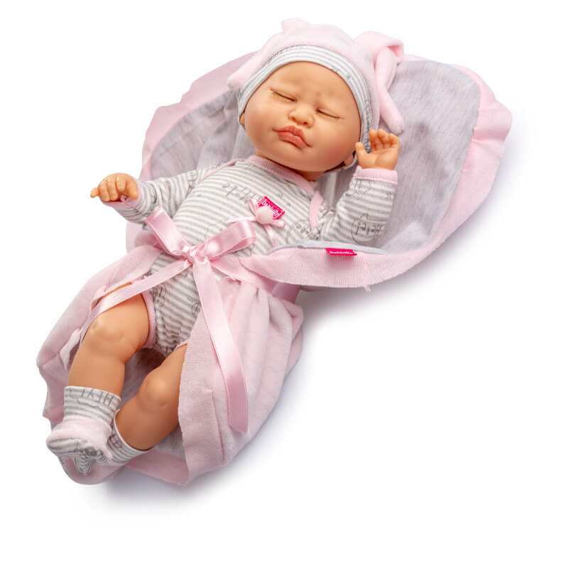Bambolotto Silicone con copertina Rosa Berjuan 40 cm