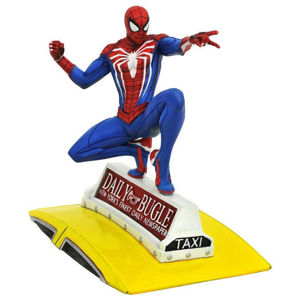 Spider-Man on a Taxi Marvel Gallery PVC Diorama PS4 23 cm