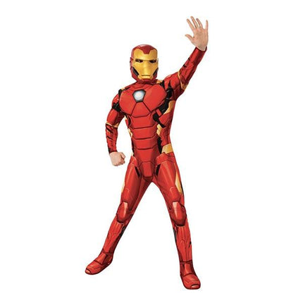 Kostium karnawałowy Iron Man z mięśniami deluxe przebranie