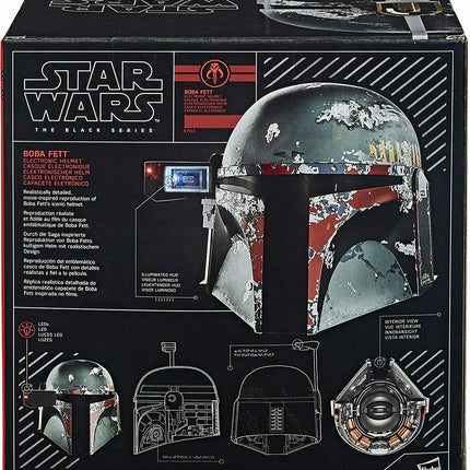Boba Fett Star Wars Black Series Premium Electronic Helmet Casco elettronico