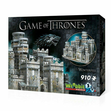 Game of Thrones Puzzle 3D Winterfell Grande Inverno 910 pezzi Wrebbit (3948424364129)