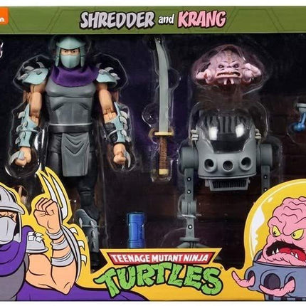 Shredder und Krang in Bubble Walker Actionfigur TMNT Ninja Turtles 2er Pack 18 cm NECA 54114
