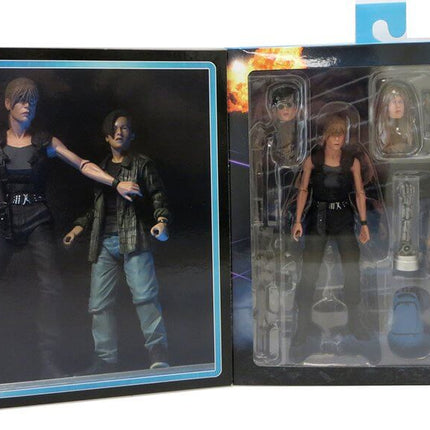 Sarah Connor i John Connor Terminator 2 Dzień sądu Figurka 2-pak 18 cm NECA 42179