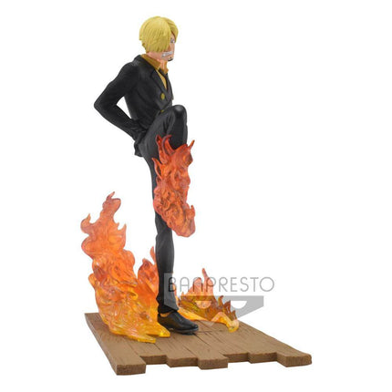 Sanji One Piece Log File Selection -Fight- PVC Statue 15 cm
