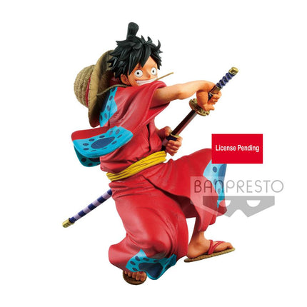 Monkey D. Luffy Wanokuni One Piece King Of Artist Figurita de PVC 16 cm