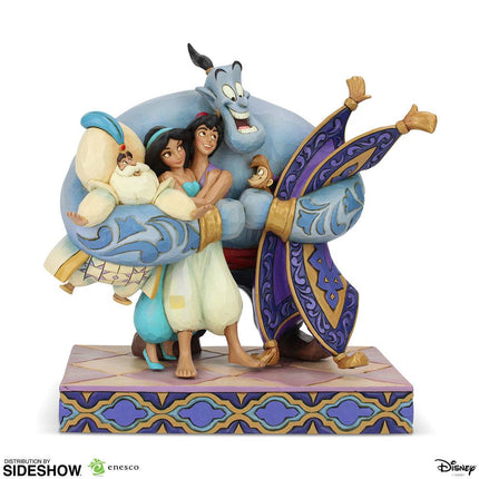 Disney Statuetta Aladdin Group Hug  20 cm