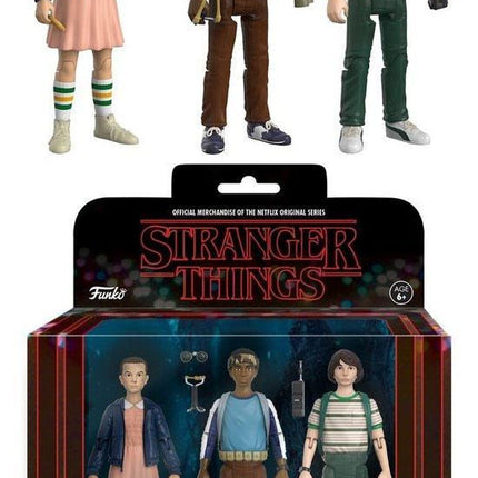 Stranger Things ReAction Action Figures 3-Pack Mike Eleven Lucas 8 cm Funko (3948477317217)