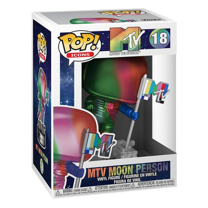 MTV POP! Ad Icons Vinyl Figure Moon Person (Rainbow) 9 cm 18 - APRIL 2022