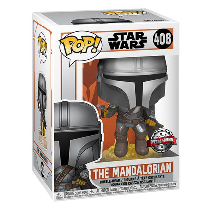 Mandalorianin - Mando Flying z Blaster Star Wars The Mandalorian POP! Figurki winylowe 9cm - 408