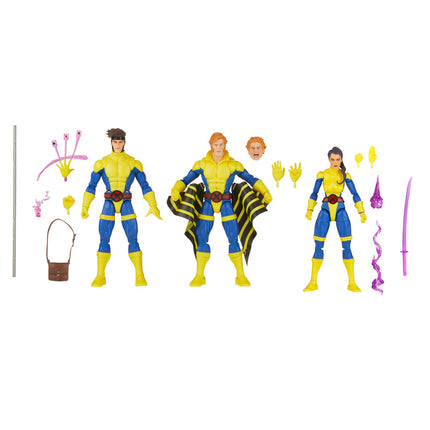 Gambit, Marvel's Banshee, Psylocke X-Men 60. rocznica Marvel Legends Figurka 3-pak 15 cm