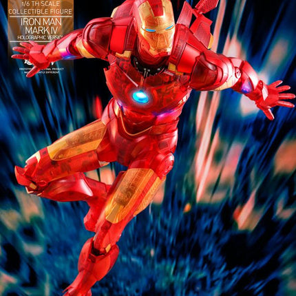 Hot Toys Marvel Iron Man Mark IV (wersja holograficzna) Toy Fair ekskluzywna figurka 30cm