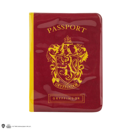 Harry Potter etui na paszport i zestaw przywieszek do bagażu Gryffindor