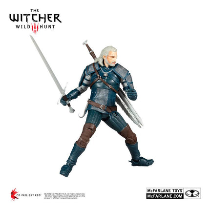 Geralt of Rivia (Viper Armor: Teal Dye) The Witcher Action Figure  18 cm