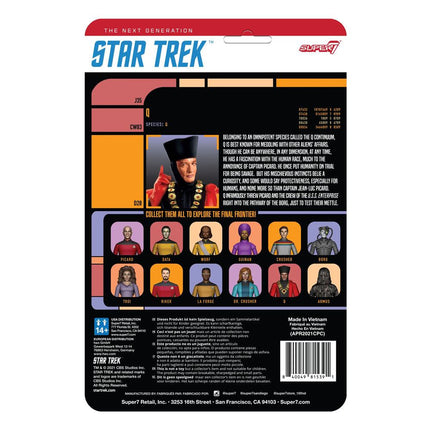 Q Star Trek: The Next Generation ReAction Action Figure Wave 2 10 cm
