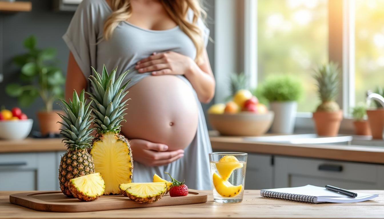 découvrez les risques et les bénéfices de la consommation d'ananas pendant la grossesse pour assurer la santé de maman et bébé.