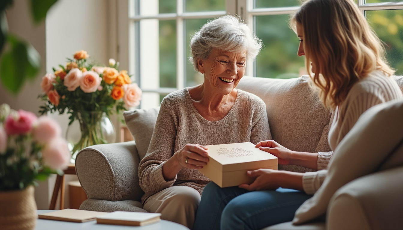 découvrez des idées cadeaux originales et attentionnées pour surprendre votre belle-mère et lui montrer toute votre affection.