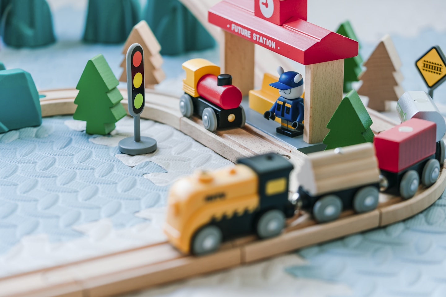 Building blocks train （This picture is not for commercial use）