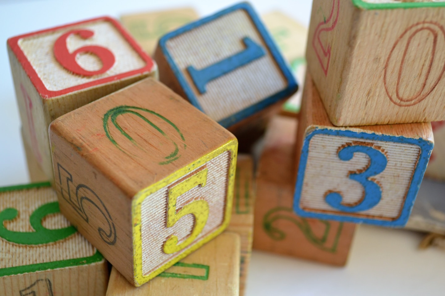 Alphabet blocks aren't only for letters! Every set also includes number blocks.